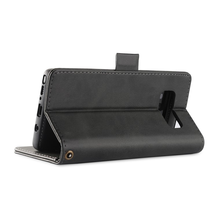 LC.IMEEKE Removable 2-in-1 Leather Wallet Case + TPU Back Cover for Samsung Galaxy Note 8 SM-N950 - Black-6