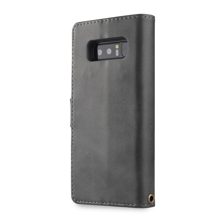 LC.IMEEKE Removable 2-in-1 Leather Wallet Case + TPU Back Cover for Samsung Galaxy Note 8 SM-N950 - Black-7