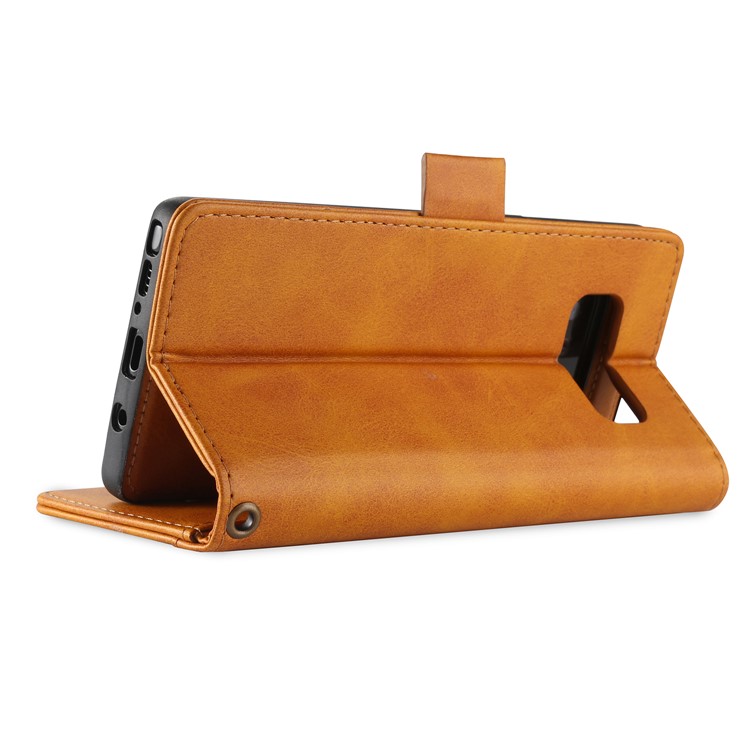 LC.IMEEKE Detachable 2-in-1 PU Leather Wallet Mobile Cover with Stand for Samsung Galaxy Note 8 SM-N950 - Brown-5