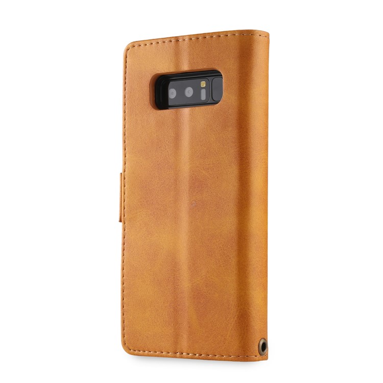 LC.IMEEKE Detachable 2-in-1 PU Leather Wallet Mobile Cover with Stand for Samsung Galaxy Note 8 SM-N950 - Brown-7