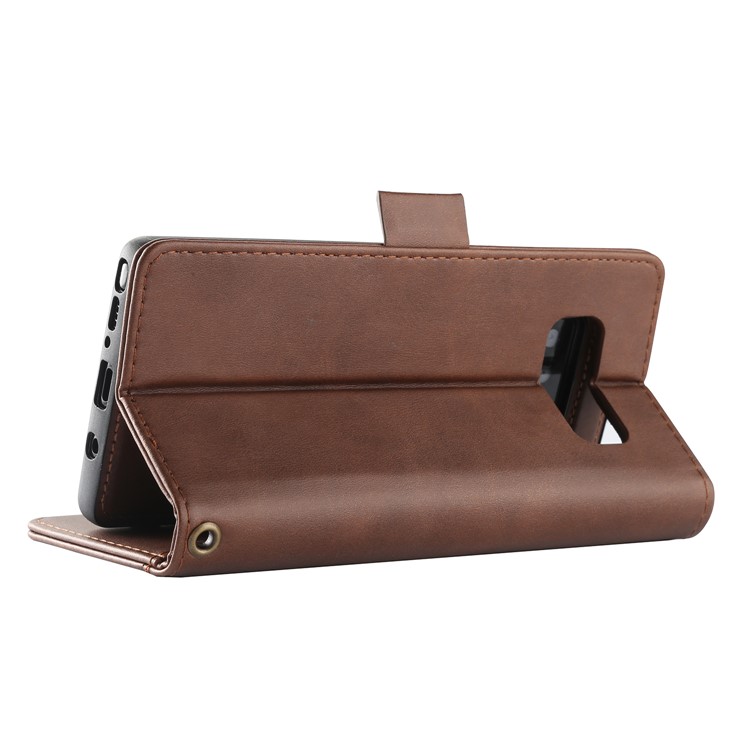 LC.IMEEKE Removable 2-in-1 Wallet Leather Cover + TPU Mobile Case for Samsung Galaxy Note 8 SM-N950 - Coffee-6