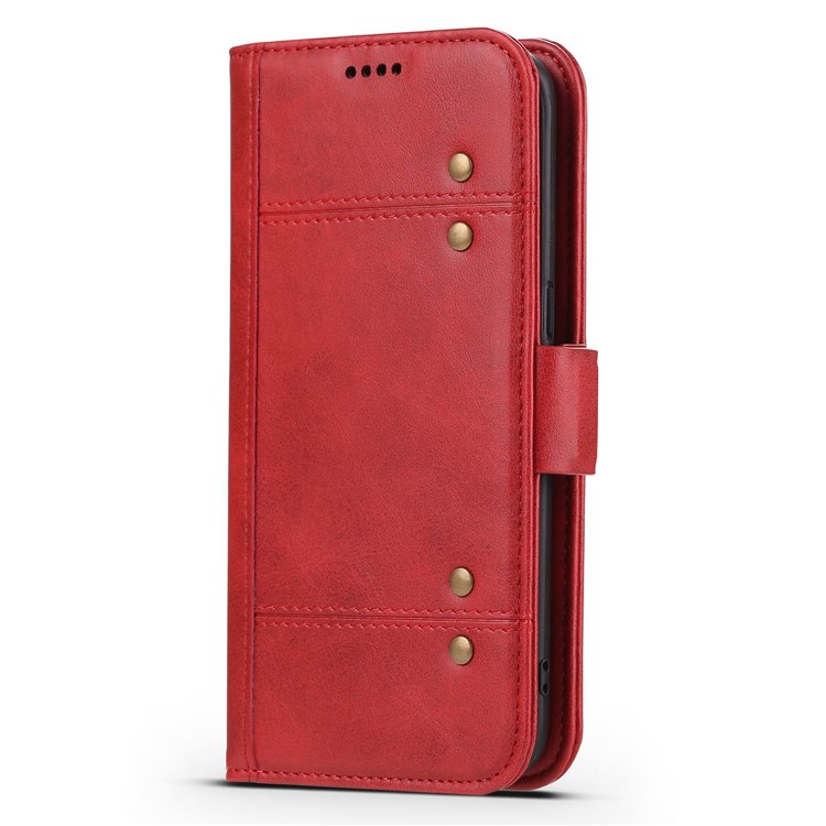 LC.IMEEKE Detachable 2-in-1 Leather Wallet Mobile Case + TPU Back Cover for Samsung Galaxy S8 G950 - Red-6