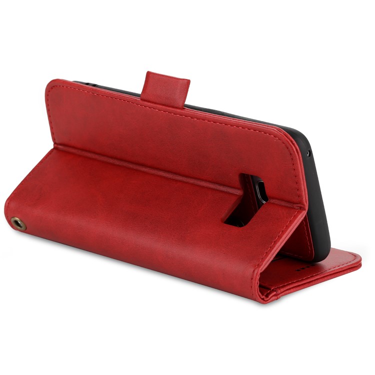 LC.IMEEKE Detachable 2-in-1 Leather Wallet Mobile Case + TPU Back Cover for Samsung Galaxy S8 G950 - Red-8