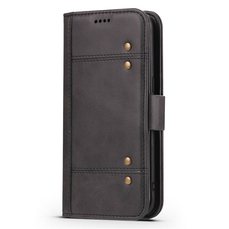 LC.IMEEKE Removable TPU Back Shell + Leather Wallet Case for Samsung Galaxy S8+ SM-G955 - Black-6