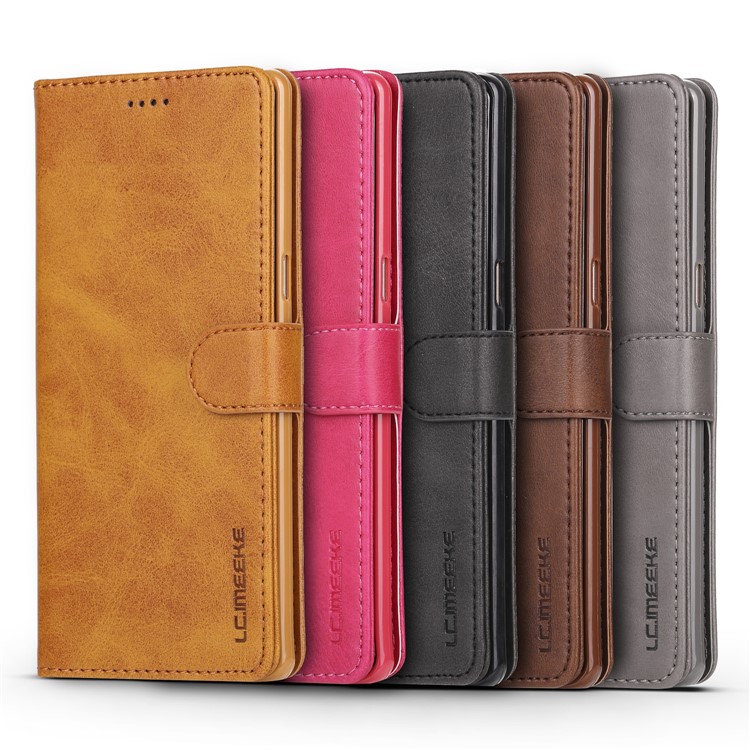 LC.IMEEKE for Samsung Galaxy Note 8 N950 PU Leather Wallet Stand Case with Card Slots - Black-12