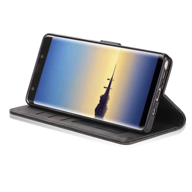 LC.IMEEKE for Samsung Galaxy Note 8 N950 PU Leather Wallet Stand Case with Card Slots - Black-6