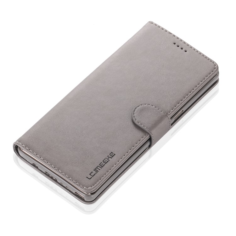 LC.IMEEKE Leather Wallet Shell with Stand for Samsung Galaxy Note 8 N950 - Grey-4