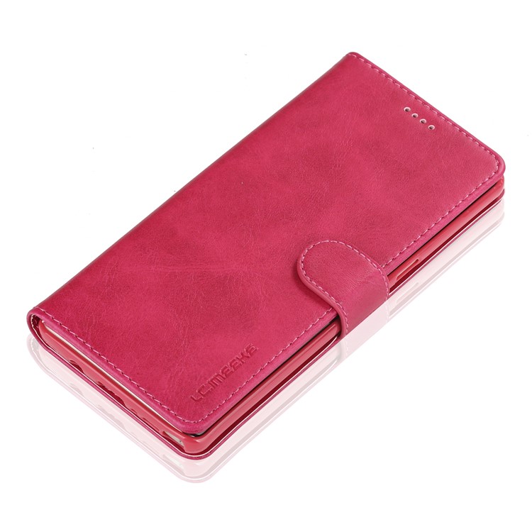 LC.IMEEKE Wallet Leather Stand Phone Cover for Samsung Galaxy Note 8 N950 - Rose-4