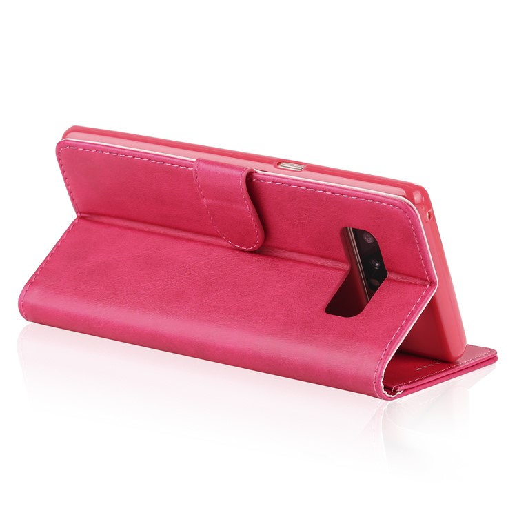LC.IMEEKE Wallet Leather Stand Phone Cover for Samsung Galaxy Note 8 N950 - Rose-7