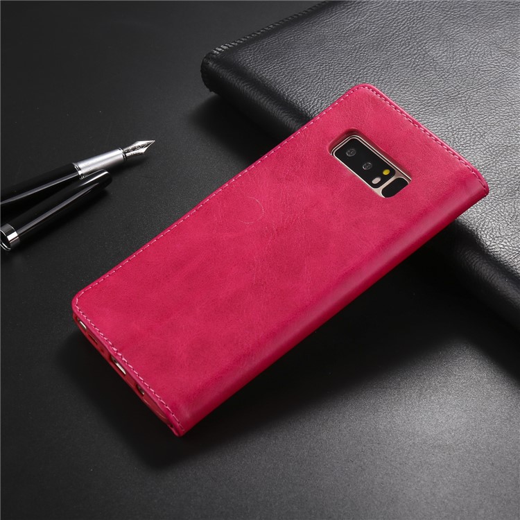 LC.IMEEKE Wallet Leather Stand Phone Cover for Samsung Galaxy Note 8 N950 - Rose-9
