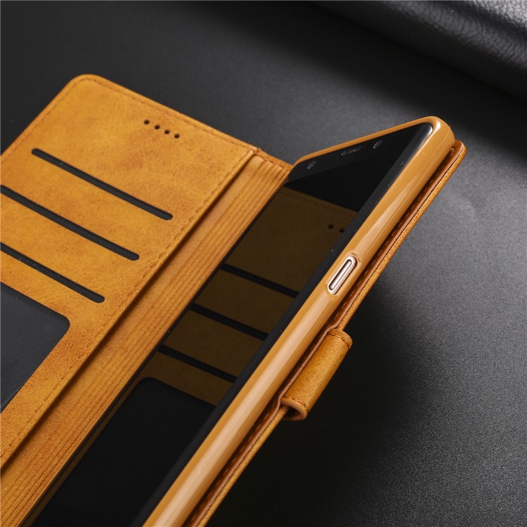 LC.IMEEKE PU Leather Protection Cell Phone Casing with Card Slots for Samsung Galaxy Note 8 N950 - Brown-13