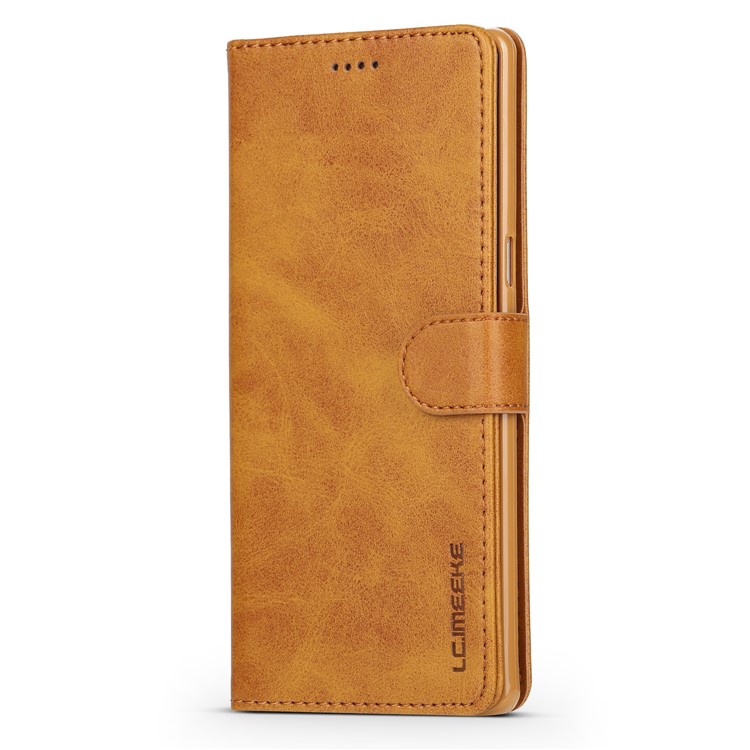 LC.IMEEKE PU Leather Protection Cell Phone Casing with Card Slots for Samsung Galaxy Note 8 N950 - Brown-2