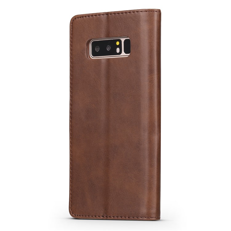 LC.IMEEKE Card Slots Leather Flip Stand Mobile Case for Samsung Galaxy Note 8 N950 - Coffee-3