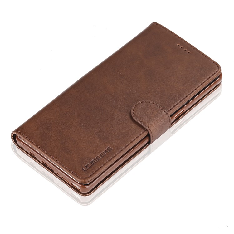 LC.IMEEKE Card Slots Leather Flip Stand Mobile Case for Samsung Galaxy Note 8 N950 - Coffee-4
