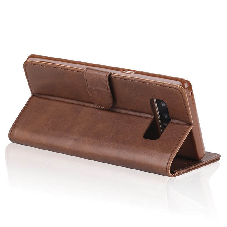 LC.IMEEKE Card Slots Leather Flip Stand Mobile Case for Samsung Galaxy Note 8 N950 - Coffee-7