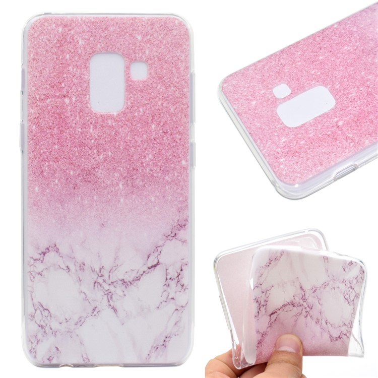 Pattern Printing TPU Shell Case for Samsung Galaxy A8 Plus (2018) - Colorized Pattern-1