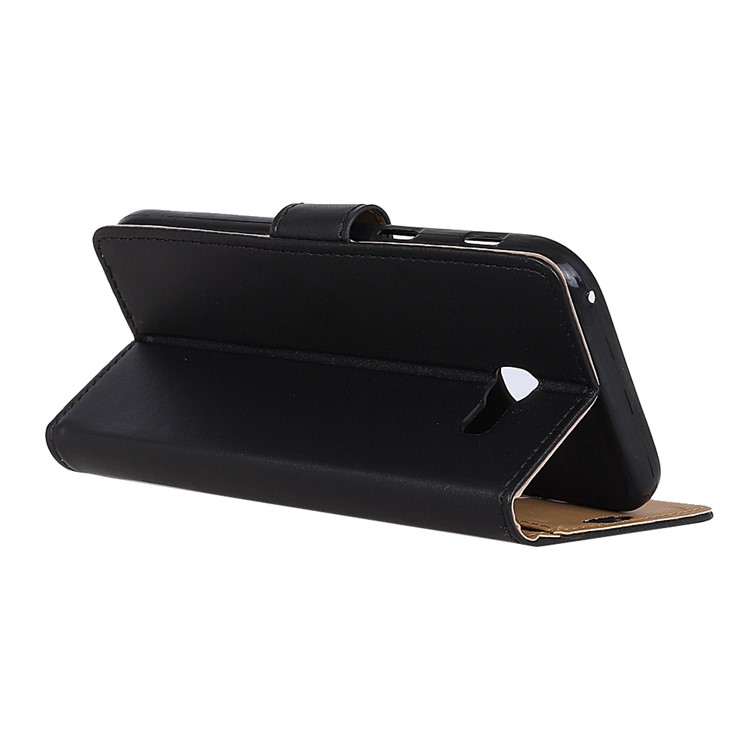 Leather Wallet Stand Flip Phone Case for Samsung Galaxy A5 (2017) A520 - Black-4