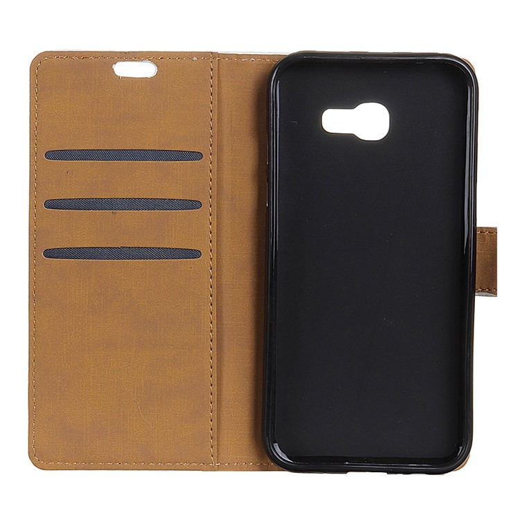 Leather Wallet Stand Flip Phone Case for Samsung Galaxy A5 (2017) A520 - Black-7