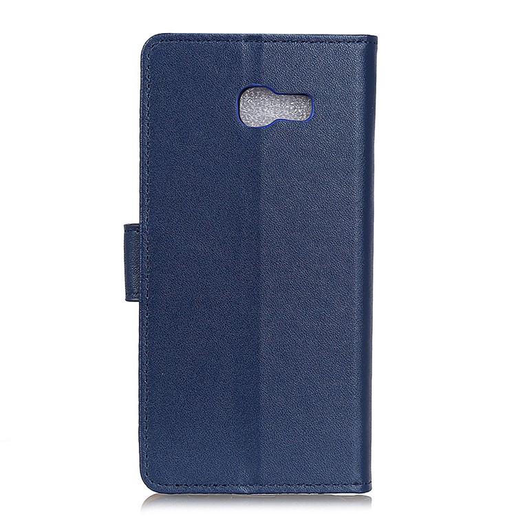 Leather Wallet Stand Flip Phone Case with Card Holders for Samsung Galaxy A5 (2017) A520 - Dark Blue-3