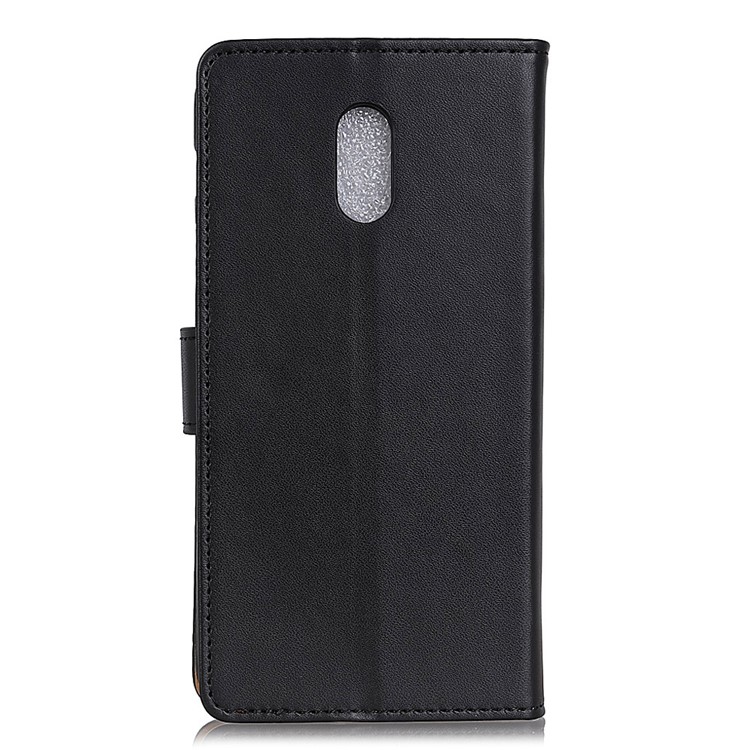 Wallet Stand Leather Mobile Case for Samsung Galaxy J7+ / Galaxy C8 - Black-2