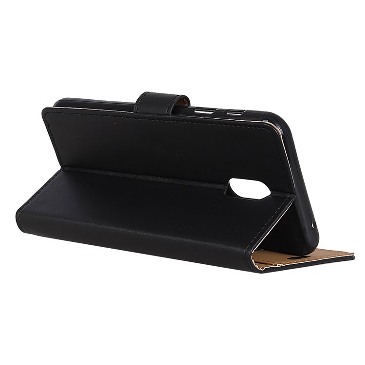 Wallet Stand Leather Mobile Case for Samsung Galaxy J7+ / Galaxy C8 - Black-4
