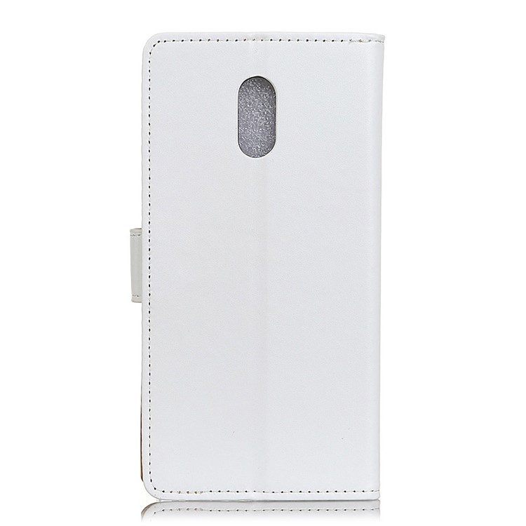 Wallet Stand Leather Mobile Cover for Samsung Galaxy J7+ / Galaxy C8 - White-2