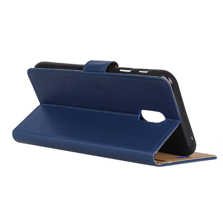 Wallet Stand Leather Protective Phone Case for Samsung Galaxy J7+ / Galaxy C8 - Blue-4