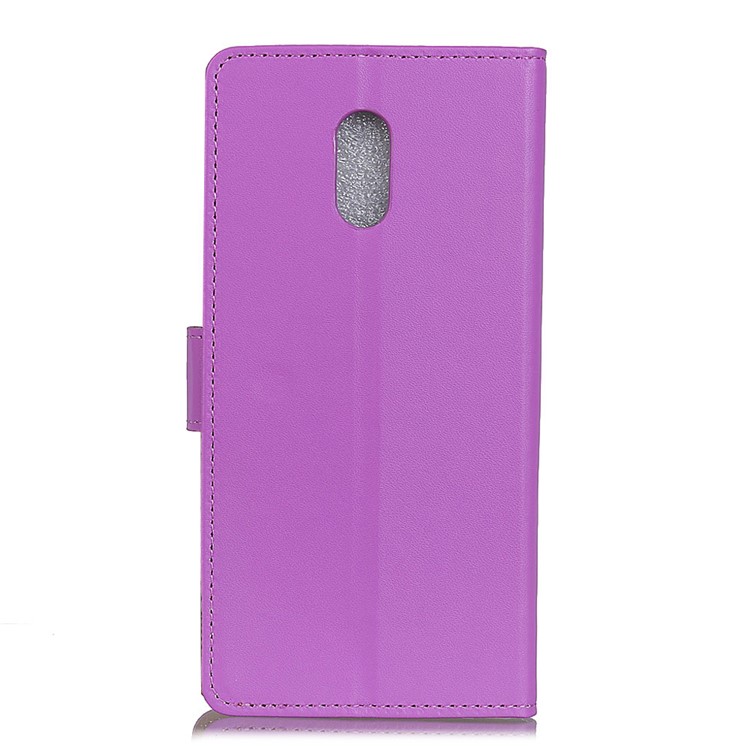 Wallet Stand Leather Protective Phone Cover for Samsung Galaxy J7+ / Galaxy C8 - Purple-2