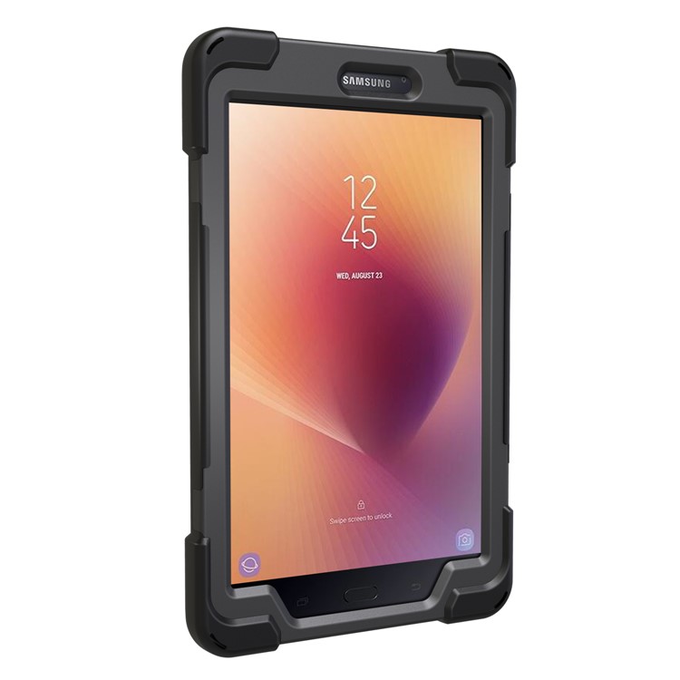 X-Shape PC + TPU 360-degree Rotary Kickstand Case for Samsung Galaxy Tab A 8.0 (2017) T380 T385 - Black-10