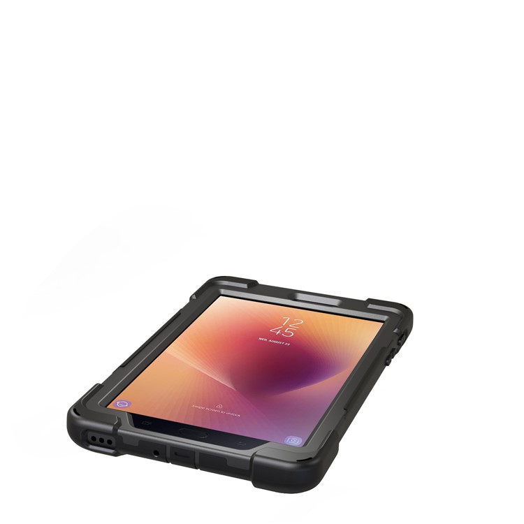 X-Shape PC + TPU 360-degree Rotary Kickstand Case for Samsung Galaxy Tab A 8.0 (2017) T380 T385 - Black-15