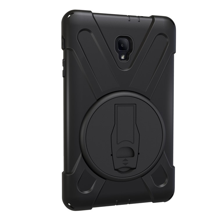 X-Shape PC + TPU 360-degree Rotary Kickstand Case for Samsung Galaxy Tab A 8.0 (2017) T380 T385 - Black-2