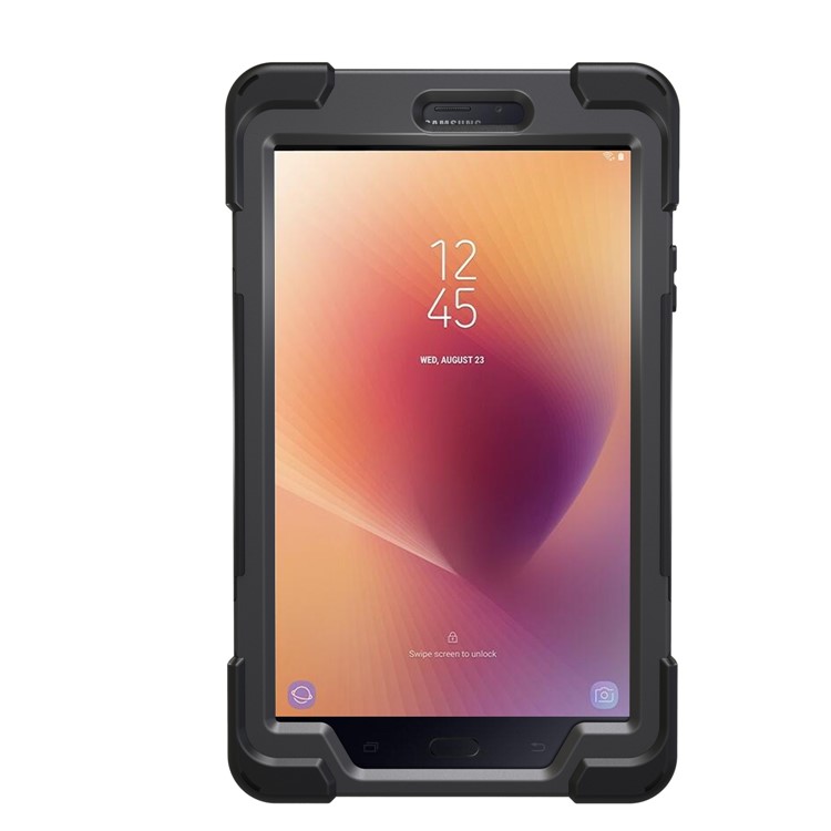 X-Shape PC + TPU 360-degree Rotary Kickstand Case for Samsung Galaxy Tab A 8.0 (2017) T380 T385 - Black-16