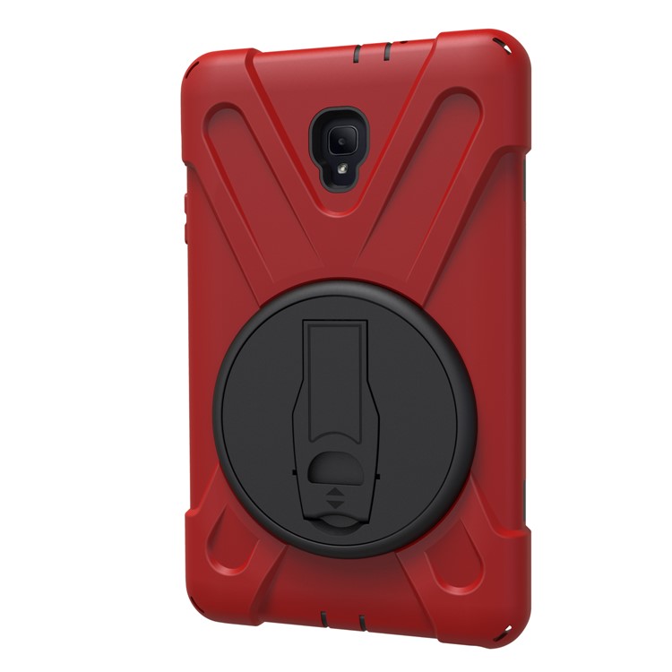 X-Shape PC + TPU 360-degree Rotary Kickstand Shell for Samsung Galaxy Tab A 8.0 (2017) T380 T385 - Red-8