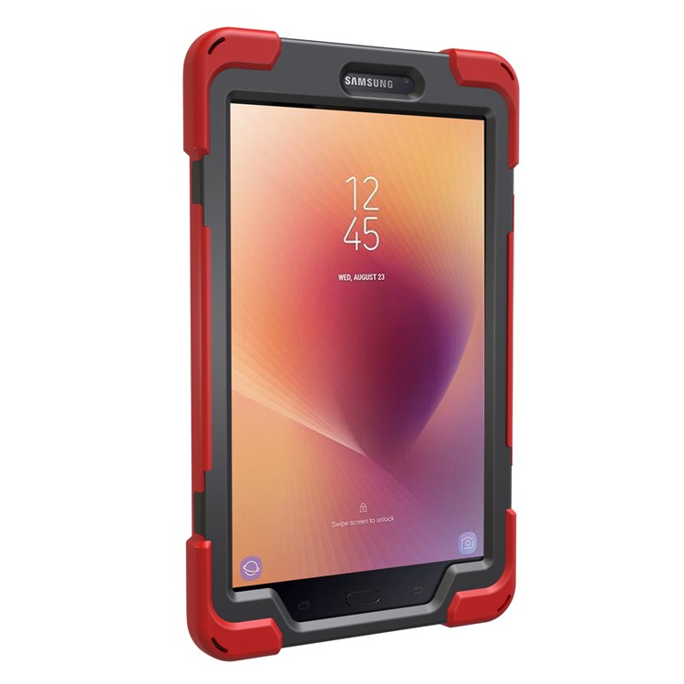 X-Shape PC + TPU 360-degree Rotary Kickstand Shell for Samsung Galaxy Tab A 8.0 (2017) T380 T385 - Red-10
