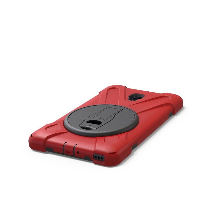 X-Shape PC + TPU 360-degree Rotary Kickstand Shell for Samsung Galaxy Tab A 8.0 (2017) T380 T385 - Red-13
