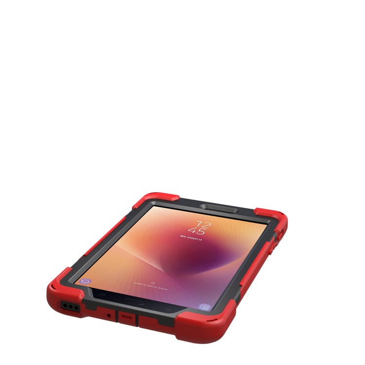 X-Shape PC + TPU 360-degree Rotary Kickstand Shell for Samsung Galaxy Tab A 8.0 (2017) T380 T385 - Red-14