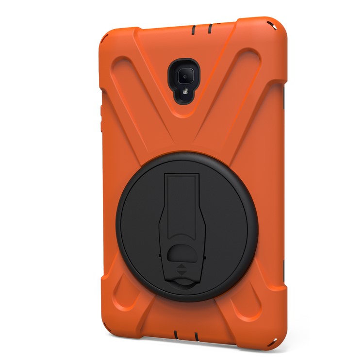 X-Shape 360-degree Rotary Kickstand PC + TPU Hybrid Case for Samsung Galaxy Tab A 8.0 (2017) T380 T385 - Orange-8