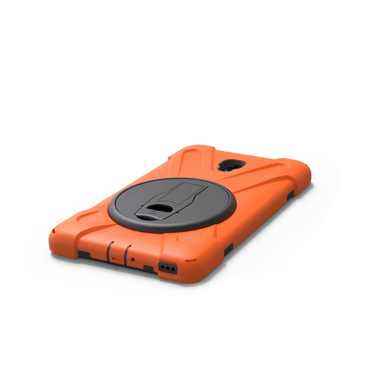 X-Shape 360-degree Rotary Kickstand PC + TPU Hybrid Case for Samsung Galaxy Tab A 8.0 (2017) T380 T385 - Orange-13