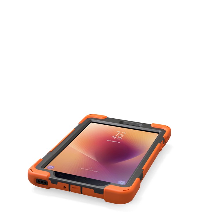X-Shape 360-degree Rotary Kickstand PC + TPU Hybrid Case for Samsung Galaxy Tab A 8.0 (2017) T380 T385 - Orange-14