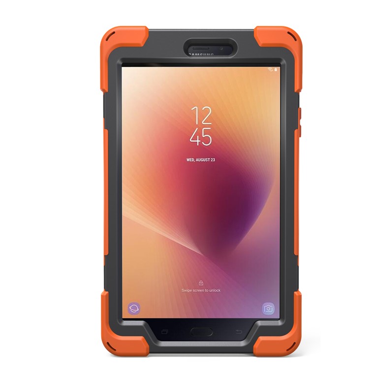 X-Shape 360-degree Rotary Kickstand PC + TPU Hybrid Case for Samsung Galaxy Tab A 8.0 (2017) T380 T385 - Orange-15