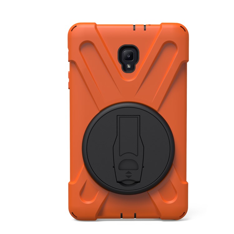 X-Shape 360-degree Rotary Kickstand PC + TPU Hybrid Case for Samsung Galaxy Tab A 8.0 (2017) T380 T385 - Orange-5