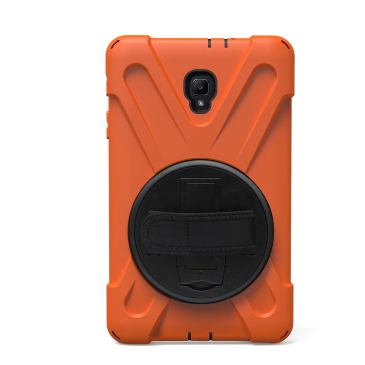 X-Shape 360-degree Rotary Kickstand PC + TPU Hybrid Case for Samsung Galaxy Tab A 8.0 (2017) T380 T385 - Orange-6