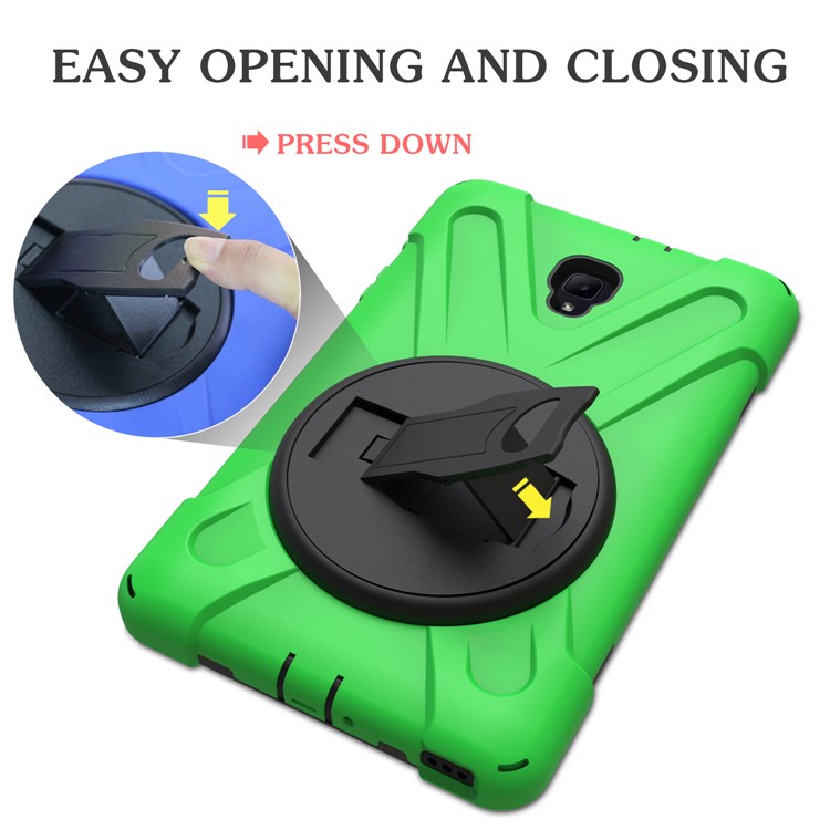 X-Shape 360-degree Rotary Kickstand PC + TPU Hybrid Cover for Samsung Galaxy Tab A 8.0 (2017) T380 T385 - Green-11