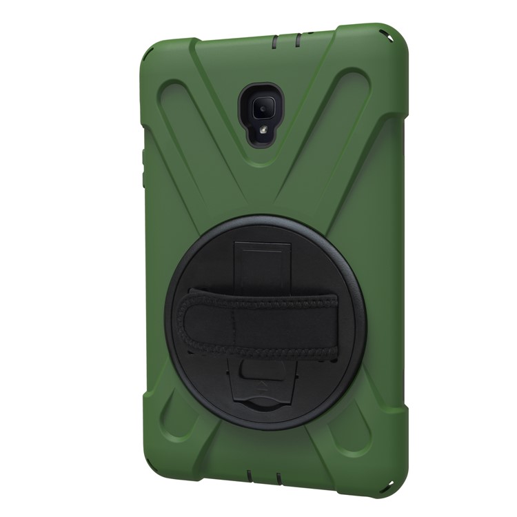 X-Shape 360-degree Rotary Kickstand PC + TPU Hybrid Shell for Samsung Galaxy Tab A 8.0 (2017) T380 T385 - Army Green-9
