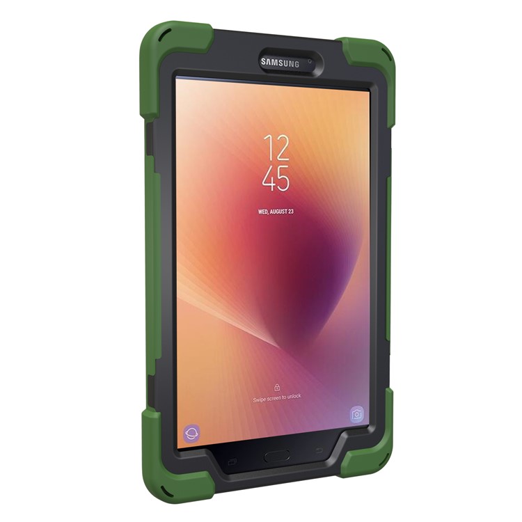 X-Shape 360-degree Rotary Kickstand PC + TPU Hybrid Shell for Samsung Galaxy Tab A 8.0 (2017) T380 T385 - Army Green-10