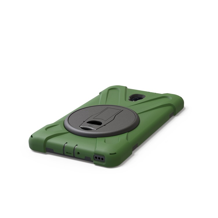 X-Shape 360-degree Rotary Kickstand PC + TPU Hybrid Shell for Samsung Galaxy Tab A 8.0 (2017) T380 T385 - Army Green-13
