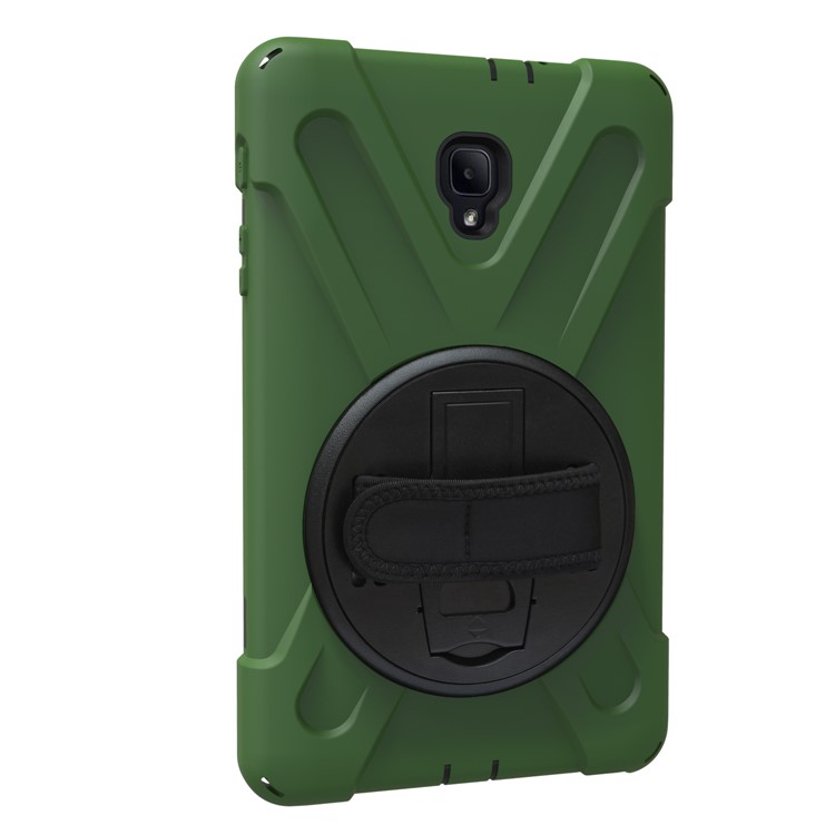 X-Shape 360-degree Rotary Kickstand PC + TPU Hybrid Shell for Samsung Galaxy Tab A 8.0 (2017) T380 T385 - Army Green-3