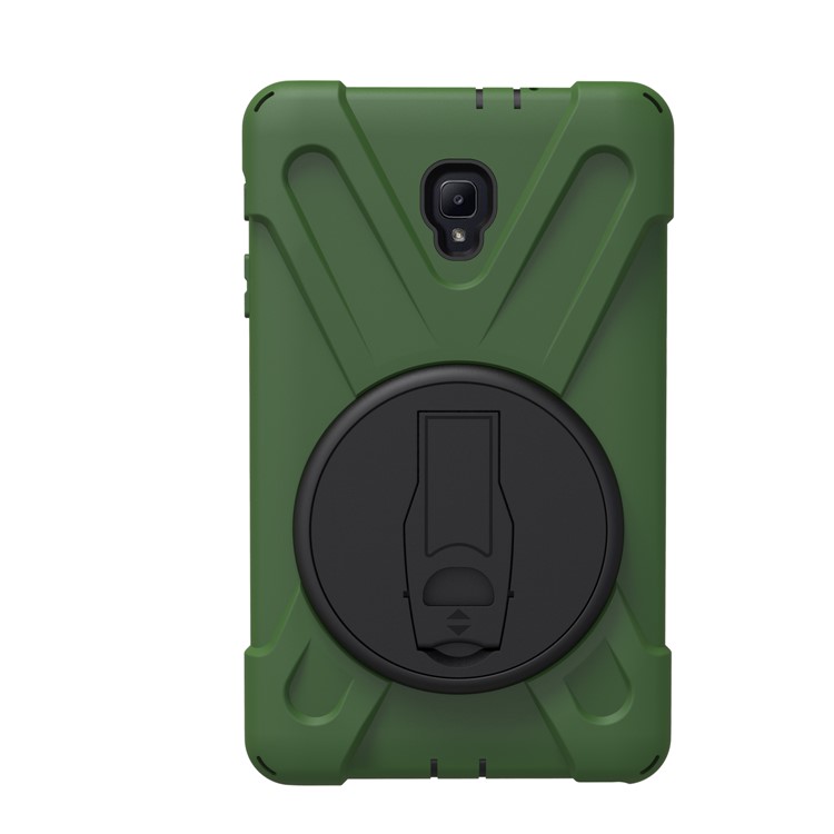 X-Shape 360-degree Rotary Kickstand PC + TPU Hybrid Shell for Samsung Galaxy Tab A 8.0 (2017) T380 T385 - Army Green-5
