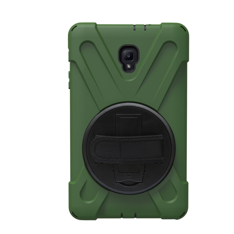 X-Shape 360-degree Rotary Kickstand PC + TPU Hybrid Shell for Samsung Galaxy Tab A 8.0 (2017) T380 T385 - Army Green-6