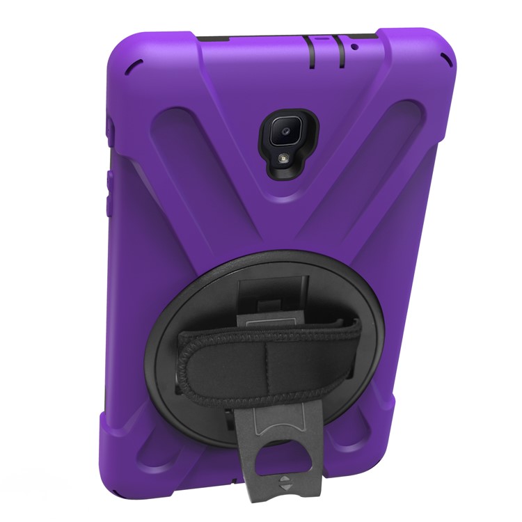 X-Shape PC + TPU 360-degree Rotary Kickstand Protective Cover for Samsung Galaxy Tab A 8.0 (2017) T380 T385 - Purple-13
